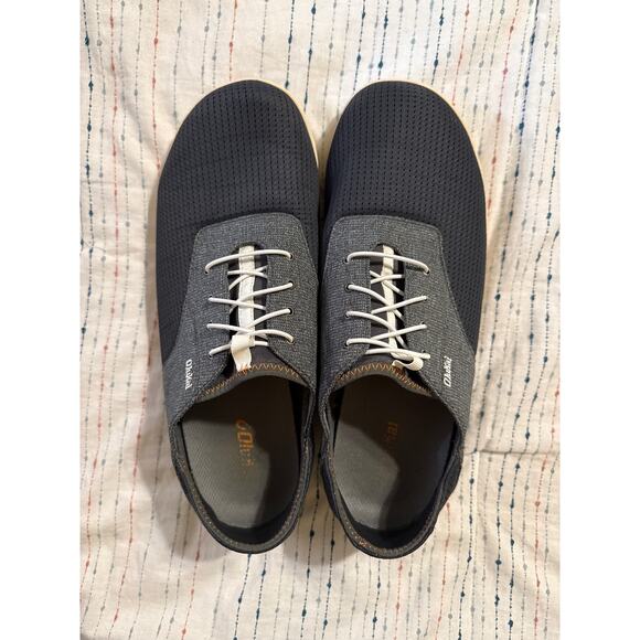 OluKai Nohea Moku Men's Boat Shoe Size 14 Dark Shadow - Picture 1 of 5